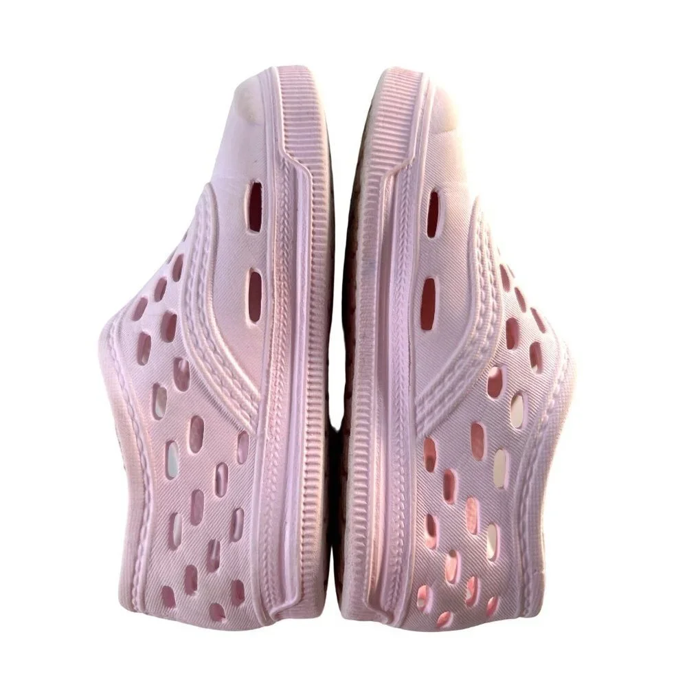 Oshkosh Toddler Girls Croc Shoes Pink Size 6 Little Toe & Bottom Stain